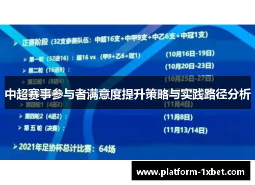 中超赛事参与者满意度提升策略与实践路径分析